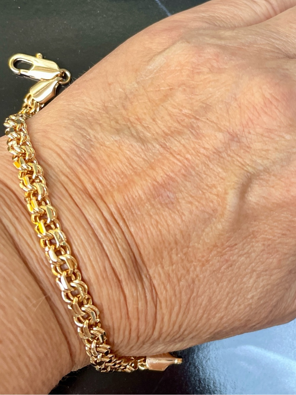 Bismark Gold plated 18k Chain Bracelet - Elegant Women’s Men’s Jewelry